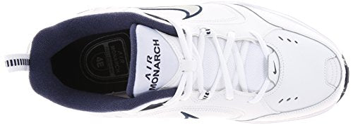 Nike Air Monarch IV-415445-102 Zapatillas de Deporte para Hombre, Color White/Metallic Silver, 10